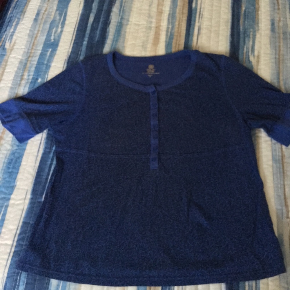 Dark Blue with Designs Top